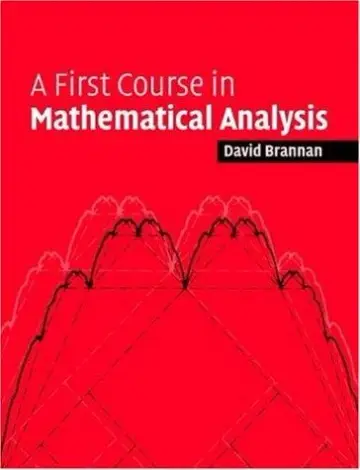 Cover of A First Course in Mathematical Analysis