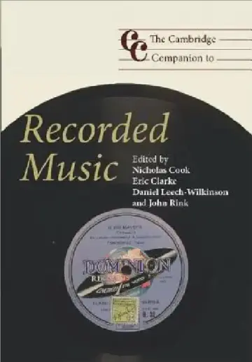 Cover of The Cambridge Companion to Recorded Music