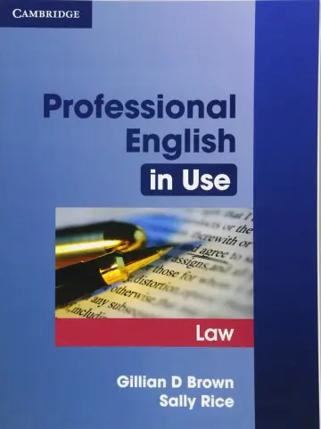 Cover of Professional English in Use Law