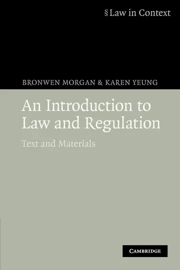 Cover of An Introduction to Law and Regulation