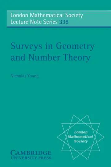 Cover of Surveys in Geometry and Number Theory