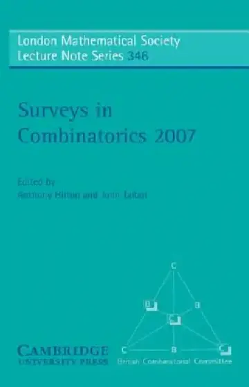 Cover of Surveys in Combinatorics 2007