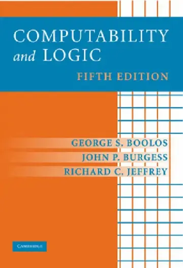 Cover of Computability and Logic