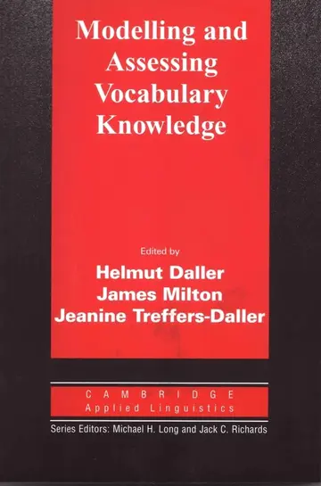 Cover of Modelling and Assessing Vocabulary Knowledge