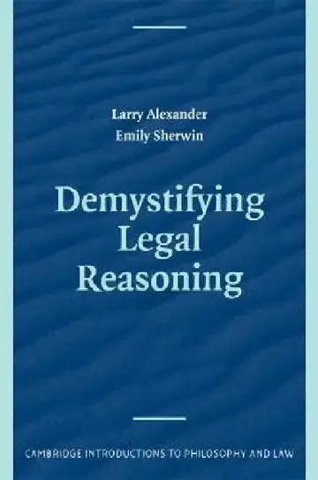 Cover of Demystifying Legal Reasoning