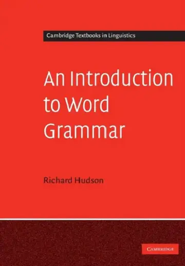 Cover of An Introduction to Word Grammar