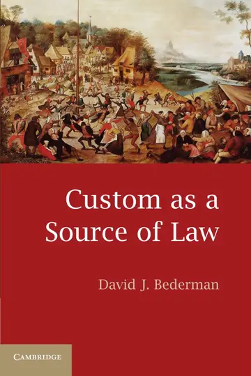 Cover of Custom as a Source of Law