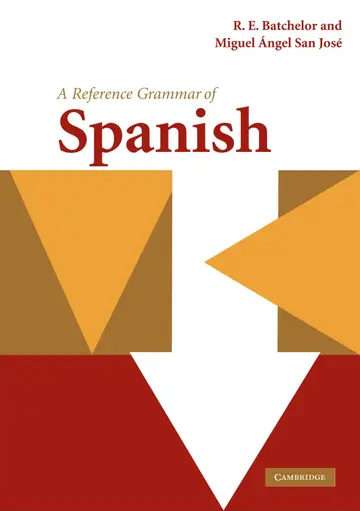 Cover of A Reference Grammar of Spanish