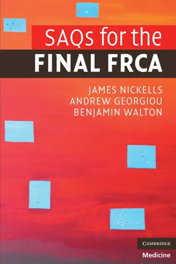 Cover of SAQs for the Final FRCA