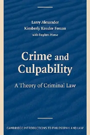 Cover of Crime and Culpability