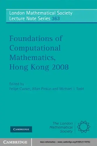 Cover of Foundations of Computational Mathematics, Hong Kong 2008