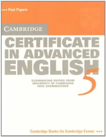 Cover of Camb Certificate in Advanced English 5