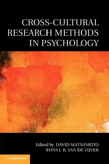 Cover of Cross-Cultural Research Methods in Psychology