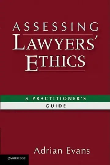 Cover of Assessing Lawyers' Ethics