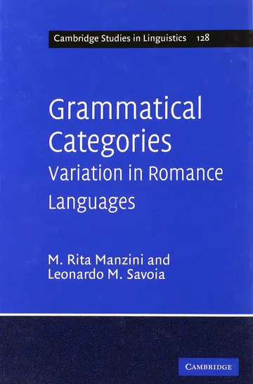 Cover of Grammatical Categories