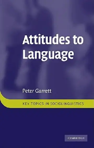 Cover of Attitudes to Language