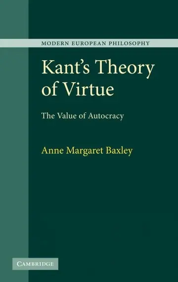 Cover of Kant's Theory of Virtue
