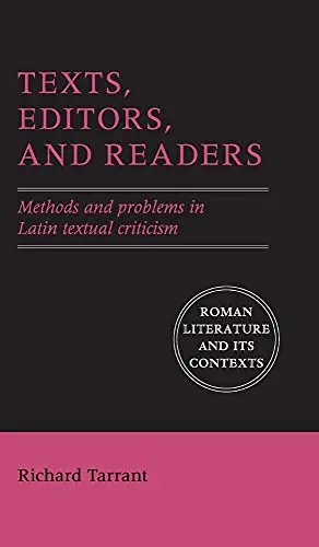 Cover of Texts, Editors, and Readers