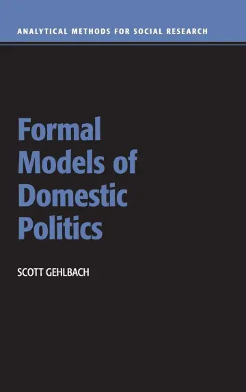Cover of Formal Models of Domestic Politics