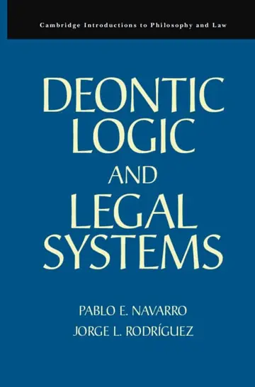 Cover of Deontic Logic and Legal Systems