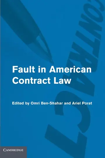 Cover of Fault in American Contract Law