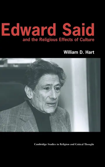 Cover of Edward Said and the Religious Effects of Culture