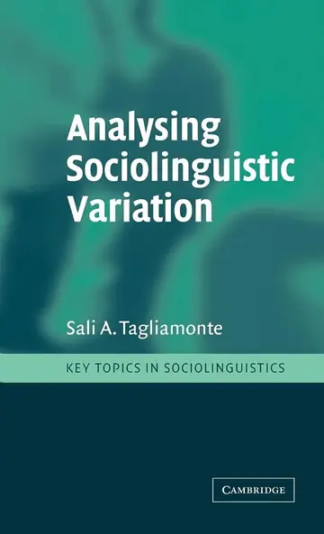 Cover of Analysing Sociolinguistic Variation