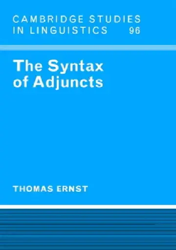 Cover of The Syntax of Adjuncts