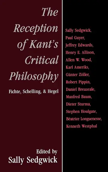 Cover of The Reception of Kant's Critical Philosophy