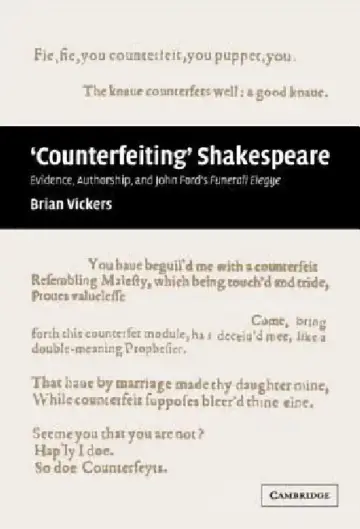 Cover of 'Counterfeiting' Shakespeare