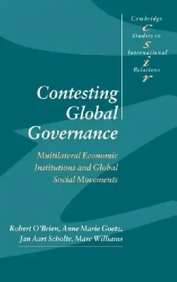 Cover of Contesting Global Governance