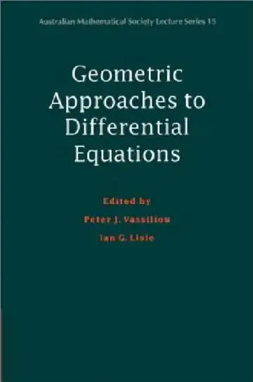 Cover of Geometric Approaches to Differential Equations