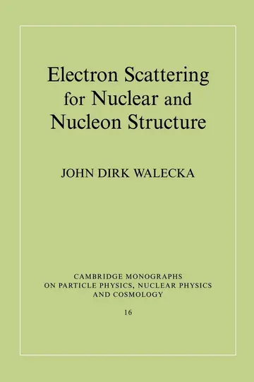 Cover of Electron Scattering for Nuclear and Nucleon Structure