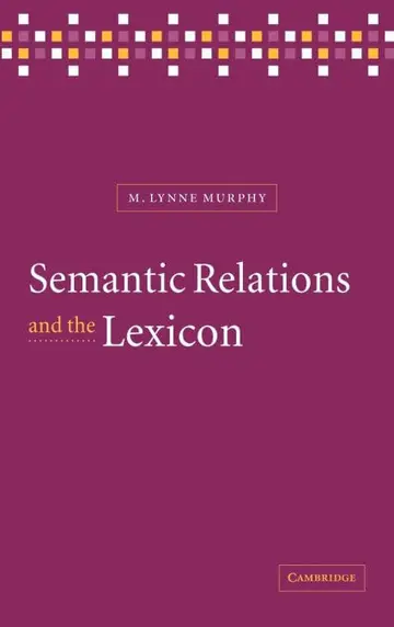 Cover of Semantic Relations and the Lexicon