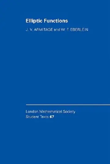 Cover of Elliptic Functions
