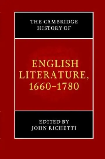 Cover of The Cambridge History of English Literature, 1660-1780
