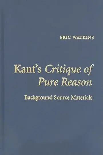 Cover of Kant's Critique of Pure Reason