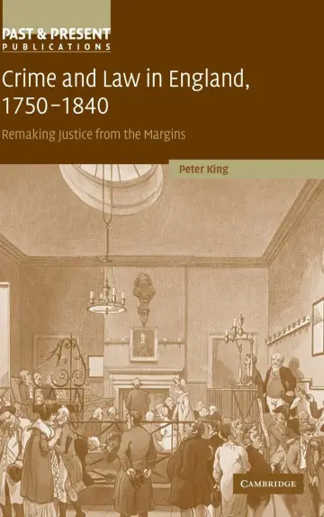 Cover of Crime and Law in England, 1750–1840
