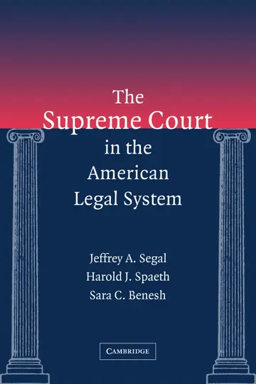 Cover of The Supreme Court in the American Legal System