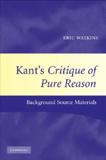 Cover of Kant's Critique of Pure Reason