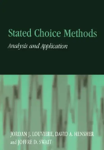 Cover of Stated Choice Methods