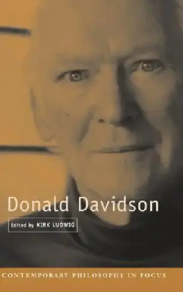 Cover of Donald Davidson