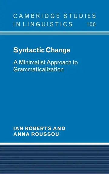 Cover of Syntactic Change