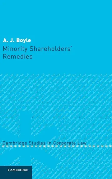 Cover of Minority Shareholders' Remedies