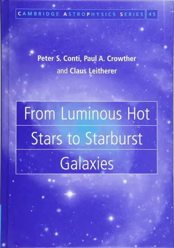 Cover of From Luminous Hot Stars to Starburst Galaxies