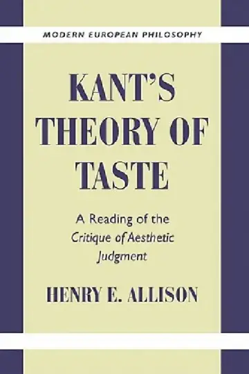 Cover of Kant's Theory of Taste