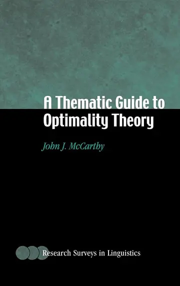Cover of A Thematic Guide to Optimality Theory