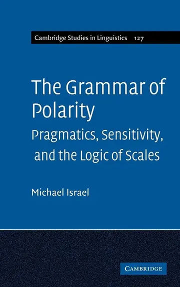Cover of The Grammar of Polarity