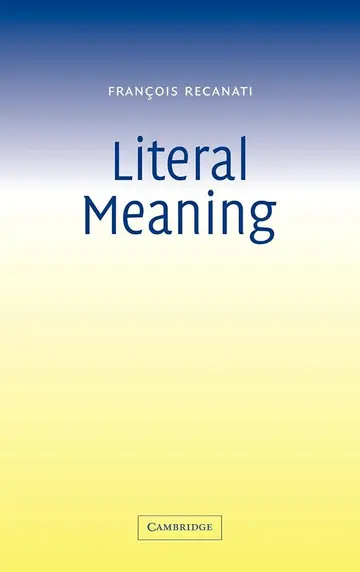 Cover of Literal Meaning