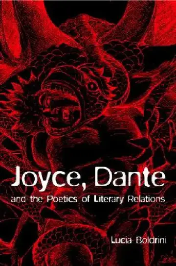Cover of Joyce, Dante, and the Poetics of Literary Relations